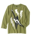【正規品】Crazy8 長袖Tシャツ◆Guitar Tee◆グリーン◆コットン 100%◆キッズ【あす楽対応_関東】【0825】