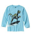 【正規品】Crazy8 長袖Tシャツ◆Skateboarding T-Rex Tee◆ブルー◆コットン 100%◆キッズ【あす楽対応_関東】【0825】