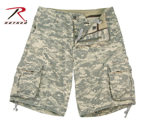 ■【正規品】ROTHCO ロスコ ショートパンツ■メンズ■VINTAGE ARMY DIGITAL CAMO INFANTRY UTILITY SHORTS■ARMY DIGITAL CAMO■コットン 10..