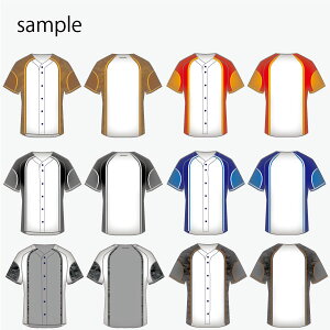 5着から作成いたします。 チームオーダー 昇華プリントベースボール シャツ野球 オーダーユニフォーム 作成セール サッカー 用品 セール