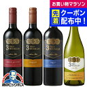 【チリワイン 赤白ワイン 4本セット】【本州のみ 送料無料】サンタリタ スリーメダルズ 飲み比べ4本セット 750ml×4本