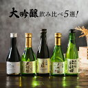 【本州のみ送料無料】父の日 2025 日本酒 飲み比べ ギフト セット【5選-vol.3】『GFT』日本酒最高峰 大吟醸 300ml×5本セット 日本酒ギフト ...