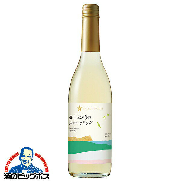 スパークリングワイン 白ワイン 日本ワイン wine サッポロ グランポレール 余市ぶどうのスパークリング 600ml×1本『FSH』