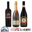 ワイン ワインセット wine 赤 泡 【本州のみ 送料無料】ワイン王国 合計14星獲得 赤2本泡1本 750ml×3本セット 【倉庫A】