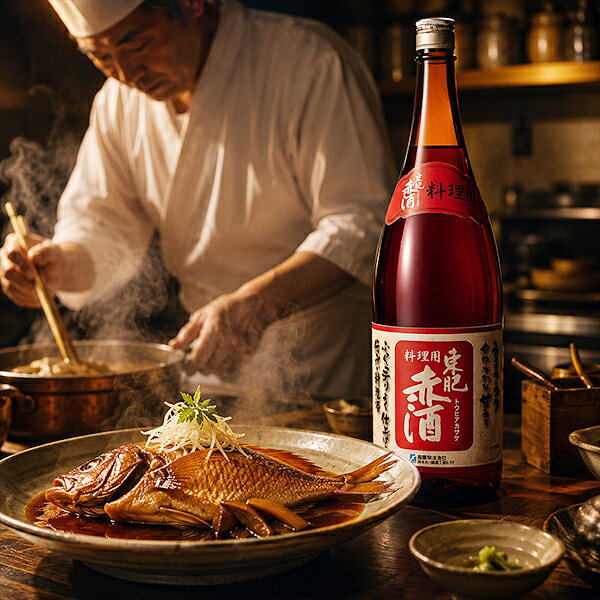 ドリームクラフト&ビッグボスの赤酒 料理酒 1.8L ペットボトル 瑞鷹 東肥赤酒 料理用 1800mlペット×1本『FSH』｜アングル3