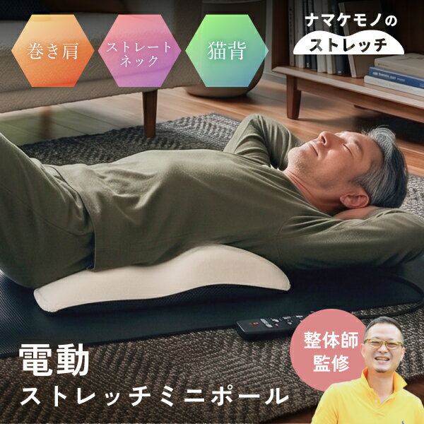 寝転ぶだけで簡単姿勢ケア！電動ミニポール