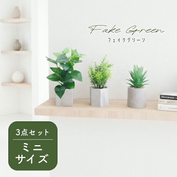 [クーポン5％off!19日20時~23日1時59分]観葉植物 フェイクグリーン 3点セット ミニサイズ コンパクト リアル 鉢付き おしゃれ インテリア 枯れない リビング 玄関 オフィス 人工植物 造花 AGY0603GN