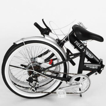 フィールドチャンプ 自転車 折畳み 16インチ シマノ製 6段ギア マウンテンバイク シティサイクル ブラック