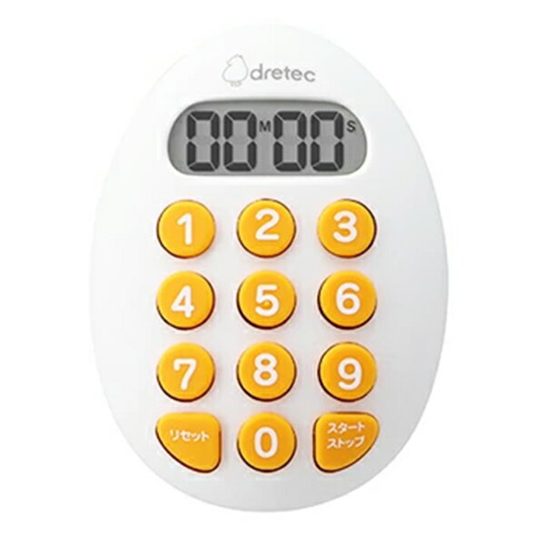 【1000円ポッキリ 送料無料 】 【 ドリテック 公式】 タイマー キッチンタイマー 10キー 強力マグネット たまごタイマー かわいい ネオジム磁石 マグネット 勉強 学習 キッチン デジタルタイマー 学習 タイムラプス dretec T-608