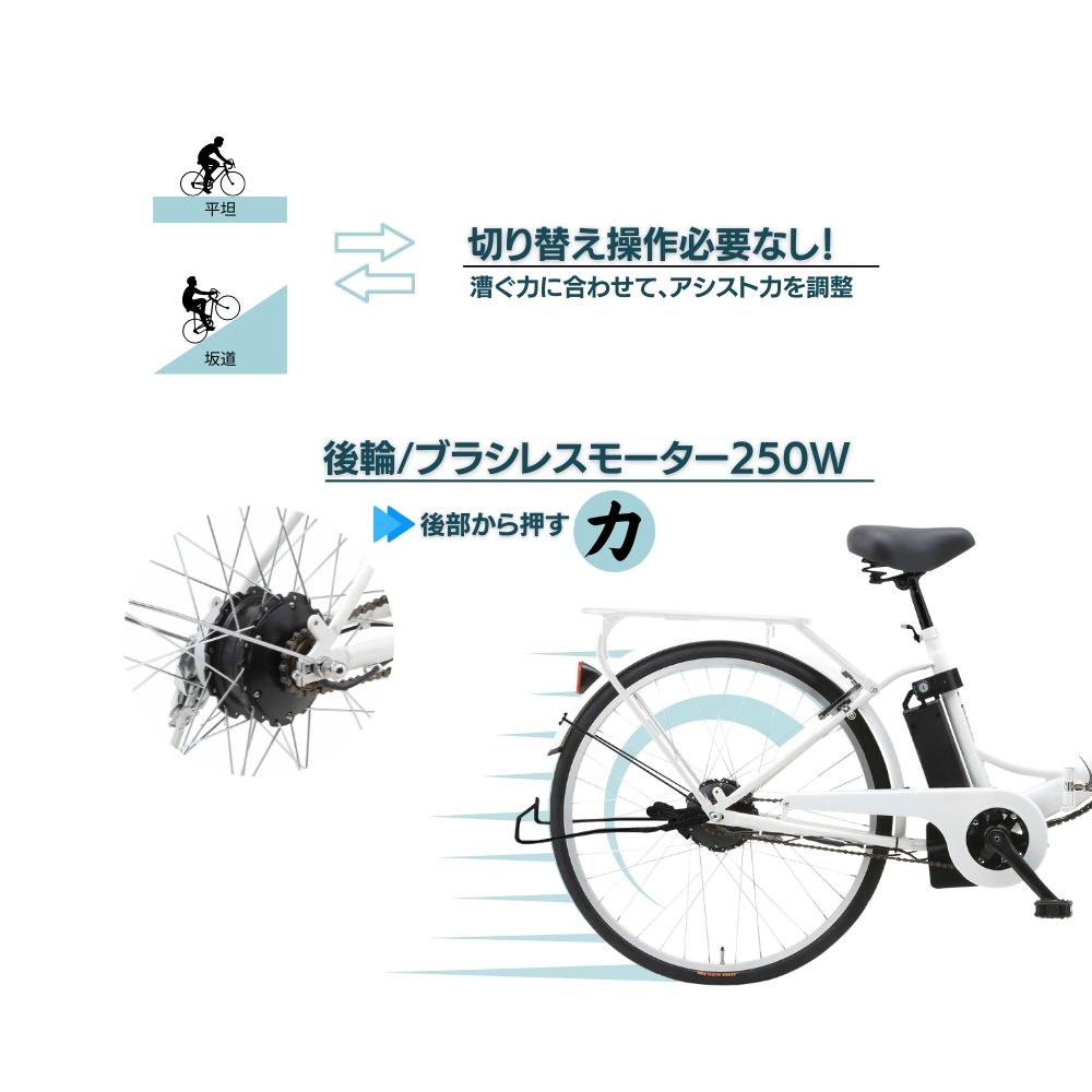 【楽天スーパーセール対象！】26インチ折りたたみ電動アシスト自転車N-DRO100【変速なし/26インチ/アシストONEモード】NX-DCY100(ママチャリ/通勤/通学/軽い)後継機種 電動自転車　生活に便利な荷台付き