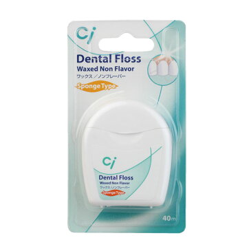 【楽天スーパーSALE限定50%OFF】Ciフロス 《スポンジタイプ》ワックス・ノンフレーバー 40m 1個 【MB】