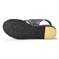 【送料無料】ナースサンダル黒クロスサンダルM(22.5-23.0cm)