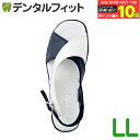【★エントリー&店内3点購入でP10倍(6/22 20:00-6/27 1:59迄)】【送料無料】カラークロスサンダル ホワイトxネイビー LL / 1足【Ci...
