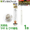 【★エントリー&店内3点購入でP10倍(7/19 20:00-7/26 1:59迄)】ミガケンデ MIGAKENDE 柔らかい天然毛歯ブラシ 小型犬用 ヤギ&ウ...