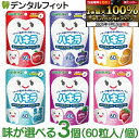 味が選べる ハキラ タブレット 3個セット(60粒入/個) / リンゴ味・ブルーベリー味・オレンジ味・ラムネ味・イチゴ味・ブドウ味 / オーラルケア シュガーレス キシリトール 子供 こども 虫歯予防 雪印ビーンスターク (メール便2点迄)【メール便選択で送料無料】