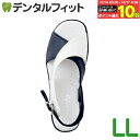 【★エントリーと店内3点購入でP10倍(10/14 20:00-10/17 9:59迄)】カラークロスサンダル ホワイトxネイビー LL / 1足【Ciメディカ...