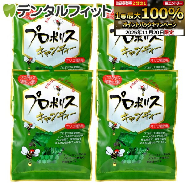 【★エントリーと店内3点購入でP10倍(11/20 20:00-11/27 1:59迄)】森川健康堂 プロポリスキャンディ 4袋(100g/袋)(メール便1点まで)【メール便選択で送料無料】