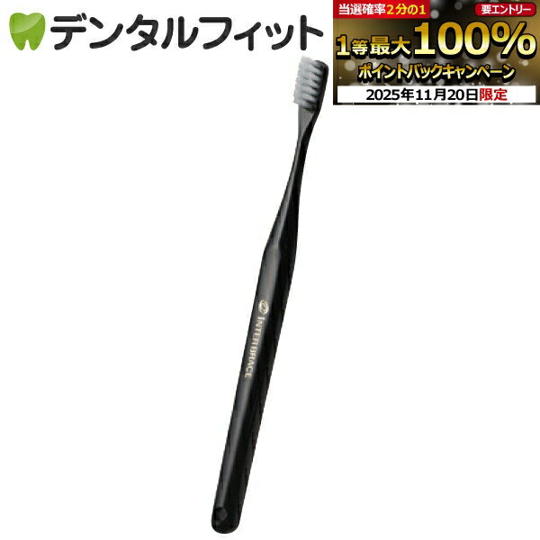 【★ポイント5倍 11/19 23:59迄】オーラルケア 山型 歯ブラシ インターブレイス ブラック 1本