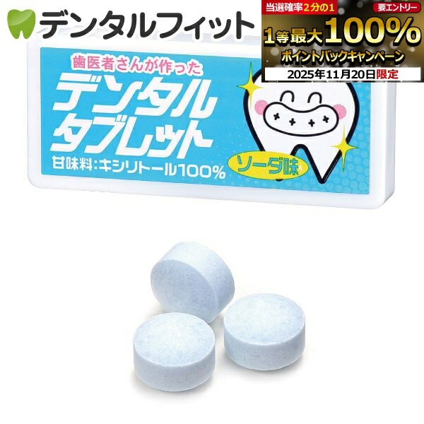 【★ポイント5倍 11/19 23:59迄】歯医者さんが作ったデンタルタブレット ソーダ味 12個(7g/個)