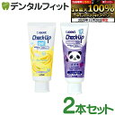 【★ポイント5倍 11/19 23:59迄】チェックアップ ジェル 歯磨き粉 子供 フッ素500ppmF バナナ 1本(60g) とペーストタイプ フッ素500ppmF ぶどう 1本(60g) の2本セット