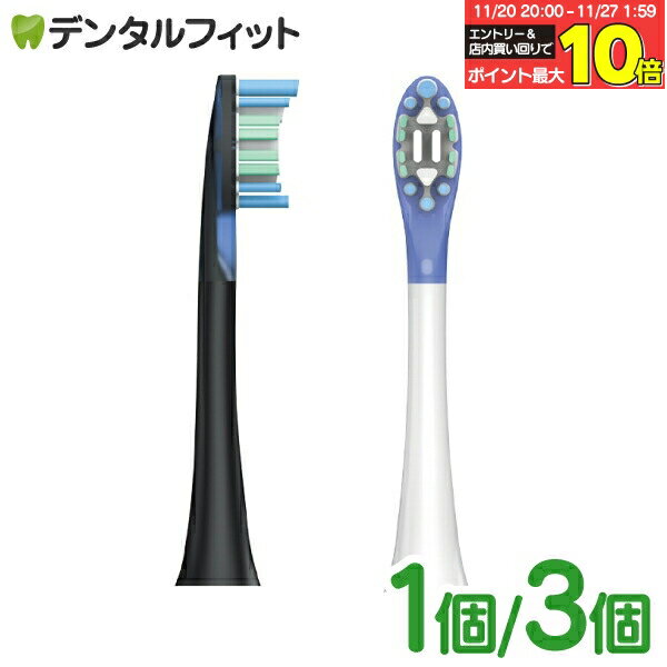 【★エントリーと店内3点購入でP10倍(11/20 20:00-11/27 1:59迄)】Ci Sonic Swing用 替えブラシ ホワイト/ブラック 1個/...