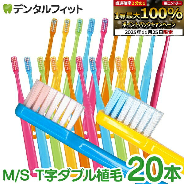 【★50％OFF】歯ブラシ Ci PRO PLUS T字ダブル植毛 20本セット（メール便3点まで）【Ciメディカル 歯ブラシ プロプラス】【メール便で送料無料】