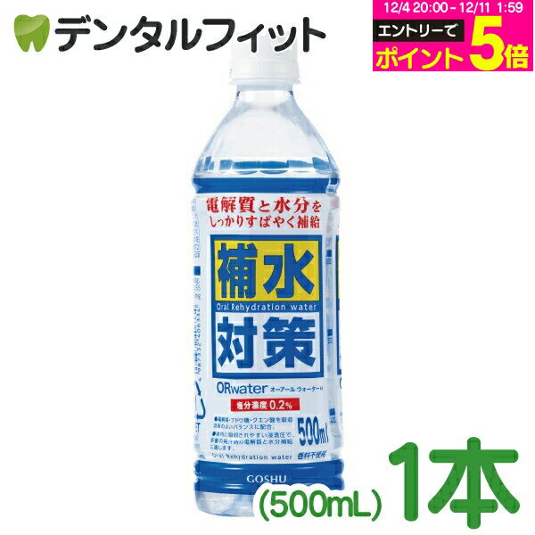 【★エントリーP5倍 12/4-12/11】GOSHU 補水対策 オーアールウォーターH 1本(500mL) 汗で失う水分・電解..