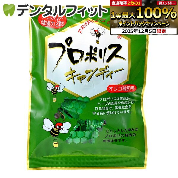 【★エントリーP5倍+先着100円OFFクーポン 12/4-12/11】森川健康堂 プロポリスキャンディ 100g