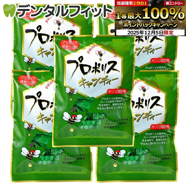 【★エントリーP5倍+先着100円OFFクーポン 12/4-12/11】森川健康堂 プロポリスキャンディ 5袋(100g/袋)
