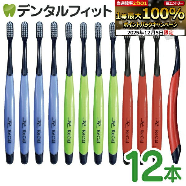 【★先着100円OFFクーポン+エントリーP5倍 12/4-12/11】リカル 歯ブラシ フロステーパー毛(Mふつう)ブラ..