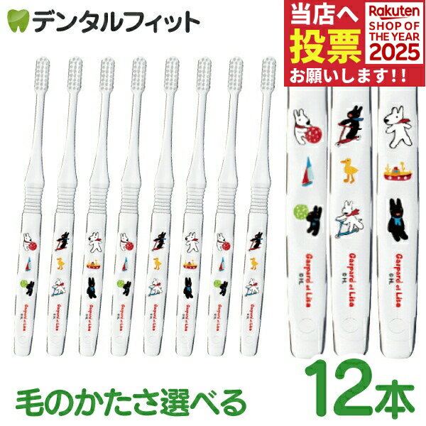 Ciエリート リサとガスパール 12本 オールテーパー毛 Mふつう/Sやわらかめ リサガス キャラクター