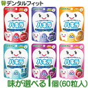 ハキラ タブレット 1個(60粒入) / リンゴ味・ブルーベリー味・オレンジ味・ラムネ味・イチゴ味・ブドウ味 / オーラルケア シュガーレス キシリトール 子供 こども 虫歯予防 雪印ビーンスターク