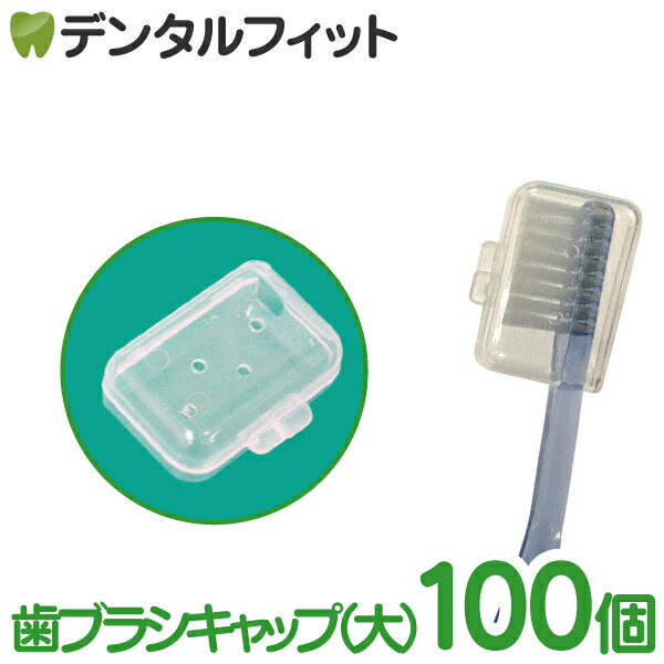 歯ブラシキャップ(大) / 100個入り 【ハブラシキャップ 大容量 大きめ 旅行 携帯用 まとめ買い】