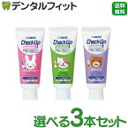 【★ポイント5倍 11/1 0:00-23:59】歯磨き粉 子供 チェックアップ kodomo フッ素950ppmF 3本セット(60g/本) / ストロベリー アップル グレープ DENT.Check-Up (メール便2点まで)【メール便選択で送料無料】