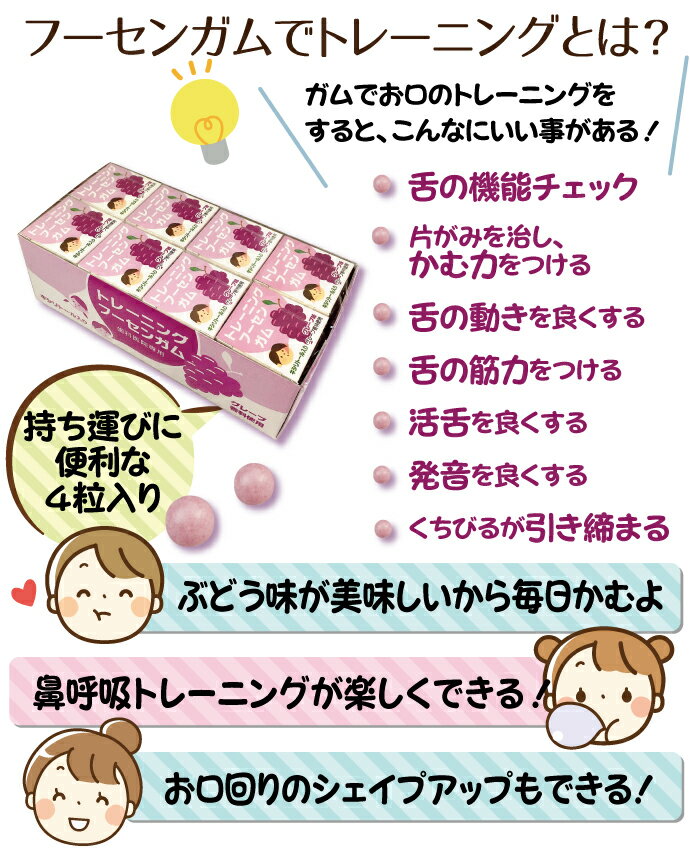 トレーニングフーセンガム(4粒times;24箱)