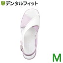 【★ポイント5倍 5/3 0:00 - 5/7 9:59】【送料無料】カラークロスサンダル ホワイトxラベンダー M / 1足【Ciメディカル ナースサンダル ...