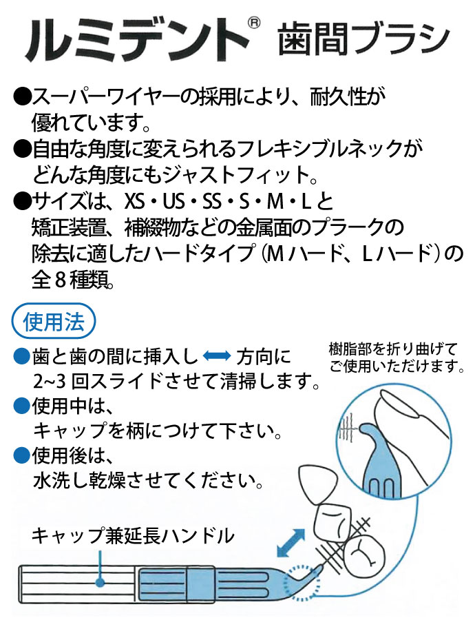 【北陸げんき市★先着100円OFFクーポン有】クルツァー ルミデント 歯間ブラシ I フレキシブルネック 5本入×4箱セット【メール便選択で送料無料】 3