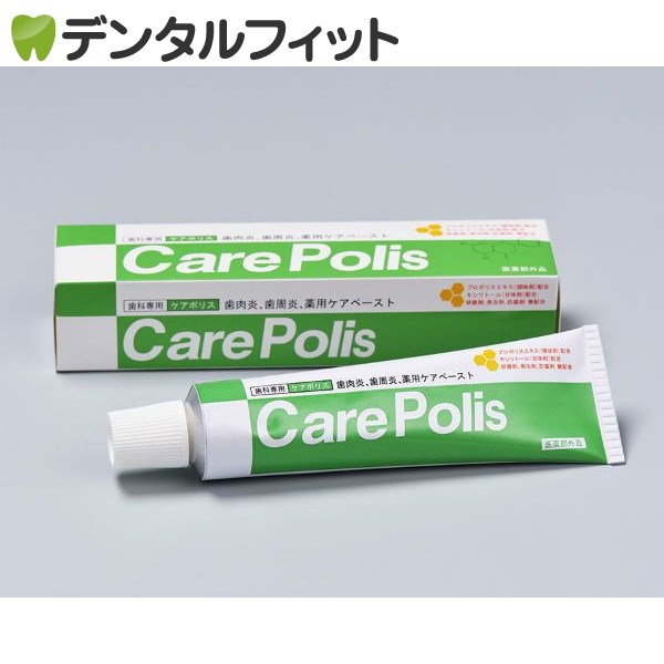 歯科専用 薬用歯磨 ケアポリス (75g) 1本（歯肉炎、歯周病、薬用ケアペースト）【医薬部外品】（メール便5点まで）【メール便選択で送料無料】