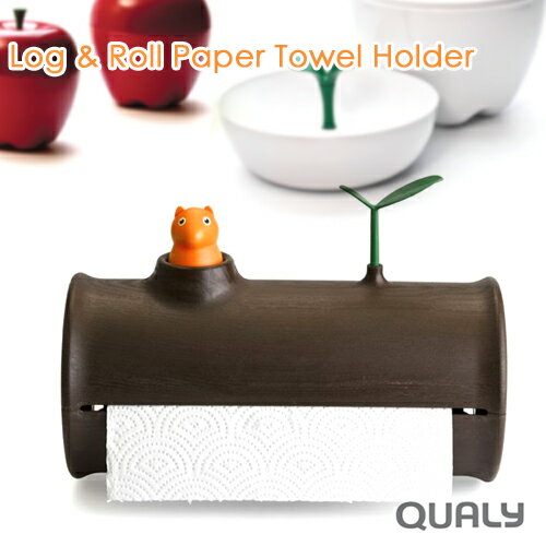 ڤڡѡۥ QUALY Log & Roll paper towel holder / ꡼  ڡѡۥ [ڡѡۥ  ֤ 襤]ڤб