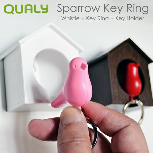 QUALY Sparrow Key Ring / クオリー スパローキーリング スパロー 小鳥をモチーフにした防犯アイテムにもなるキーホルダー スパロウ 【あす楽対応】 売れ筋