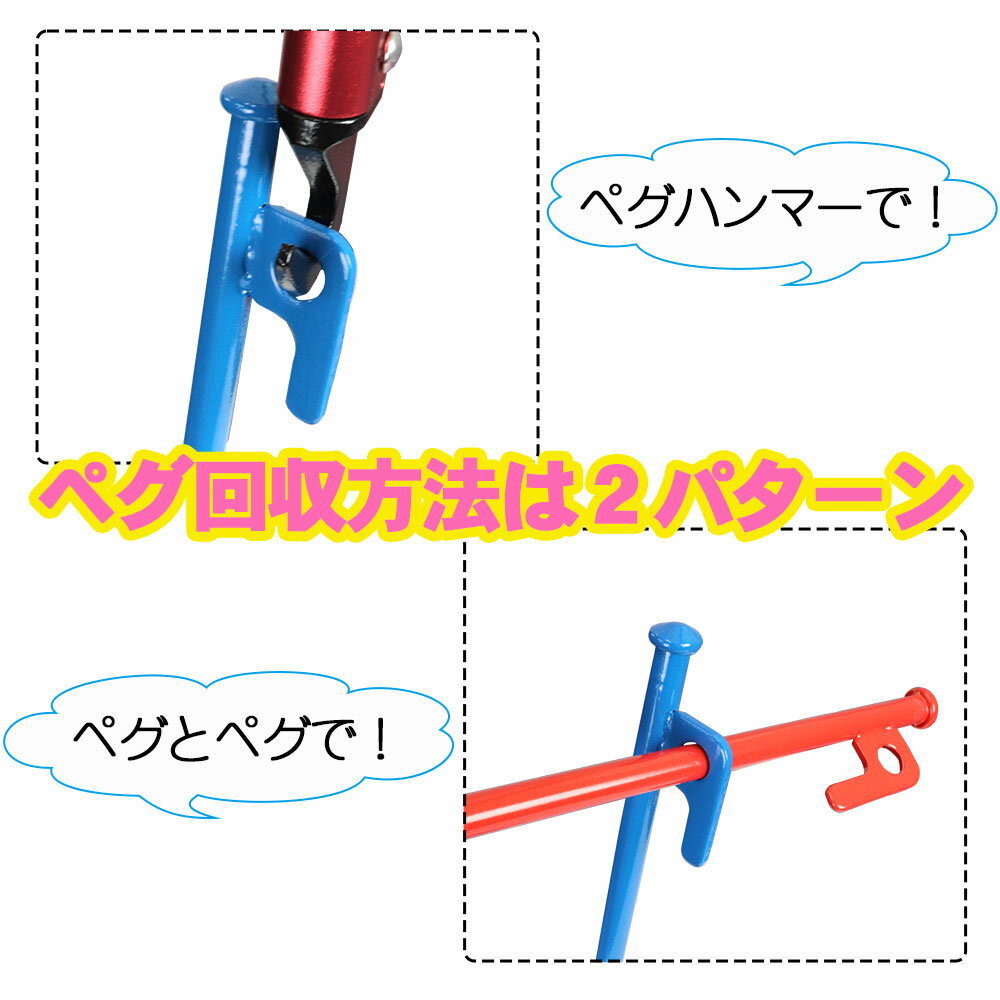 ★指定商品2点以上お買上げ300円OFFクーポン付 10本 スチール カラー ペグ 20cm ポーチ付き アウトドア キャンプ テント ソリッド キャンプ用品 登山 イベント 野外 テント設営 防災 運動会 ソロキャンプ _yt_通販格安セール情報 楽天 通販
