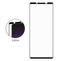 Xperia1全面保護ガラスフィルムXperia1SoftbankSOV40PETフレームエクスペリア1強化ガラス保護フィルム画面保護フィルム液晶保護指紋防止硬度9H気泡防止3Dタッチフルカバー衝撃吸収飛散防止液晶保護シートgorガラスフィルム送料無料