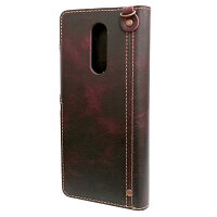 Xperia1ケース本革手帳型スマホケースXperia1SO-03Lおしゃれストラップ付2019年最新機種ヴィンテージ調エクスペリア1SOV40802SOカッコいい牛革レザーDカンカード収納サイドポケットお札入れ男性用女性用贈り物プレゼントオシャレ送料無料
