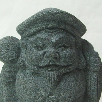 緑みかげ石大黒天像