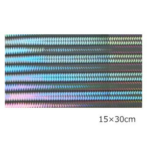 【送料無料】ホログラムシート ウェーブ(シルバー)【ホログラムシール】