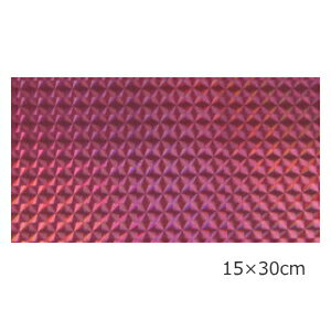 【送料無料】ホログラムシート 1/4プリズム ローズピンク