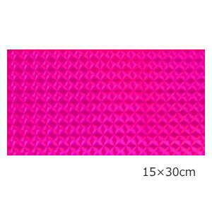 【送料無料】ホログラムシート 1/4プリズム マゼンタピンク蛍光シート