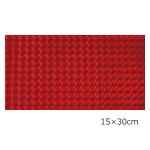 【送料無料】ホログラムシート 1/4プリズム レッド15cm×30cm