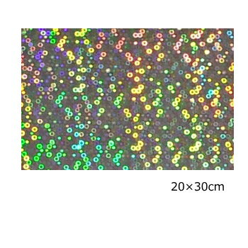 【送料無料】ホログラムシート スモールバブル(シルバー)20cm×30cm(約A4サイズ)