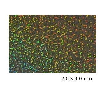 【送料無料】ホログラムシート スパークル(ブラック)20cm×30cm(約A4サイズ)